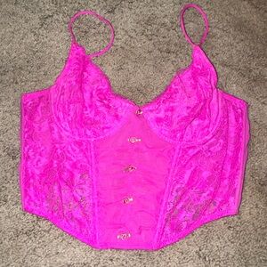 Urban Outfitters pink corset top